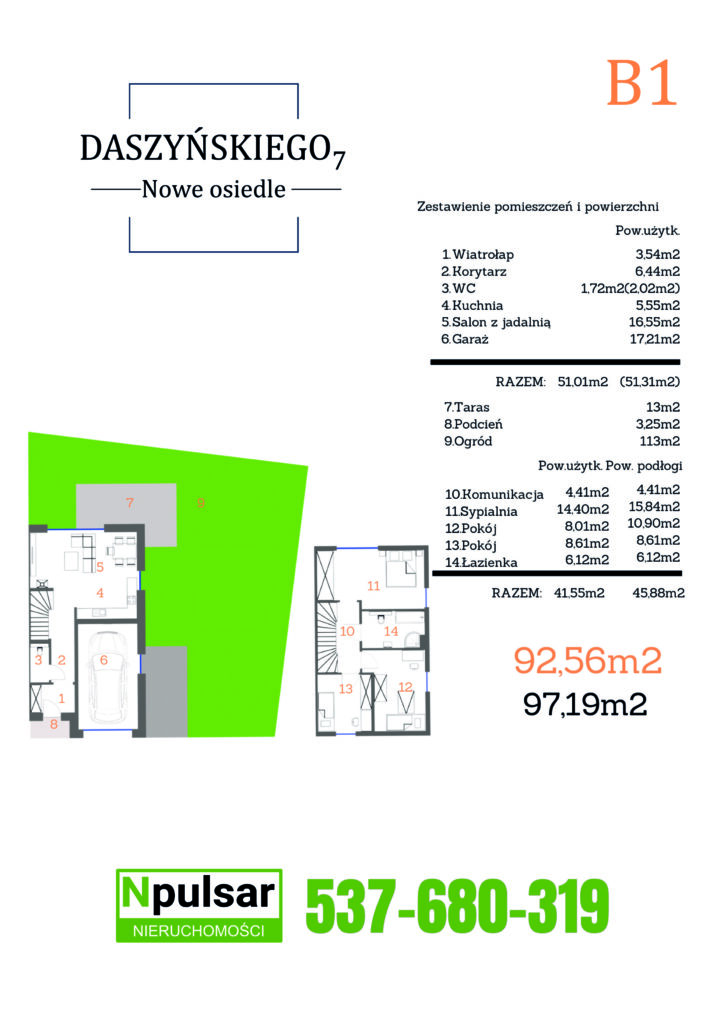 Nowy dom 97 m² z ogródkiem, garażem i pompą ciepła Domy Nowy dom 97 m² z ogródkiem, garażem i pompą ciepła