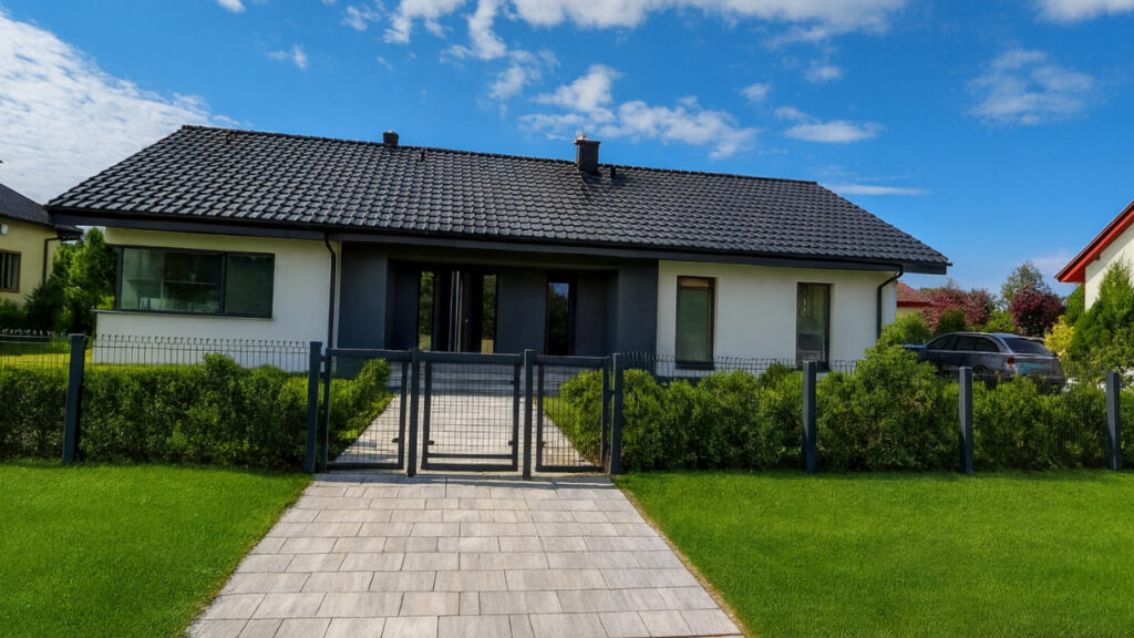 Stanowice – nowy dom parterowy 128 m² + garaż 80 m², działka 12,8 a