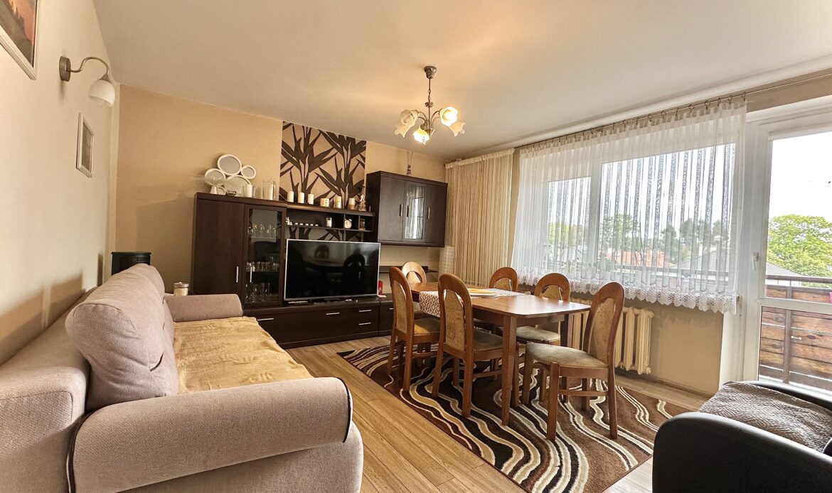 Mieszkanie na sprzedaż | 3 pokoje | 62,90m2 | Opole | balkon |