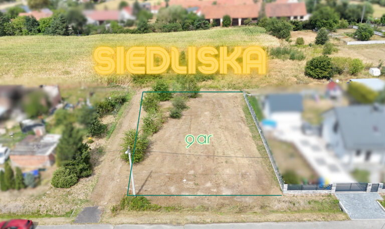Działka | Siedliska | 9 ar | Szybki dojazd do Opola | Cisza | Natura |